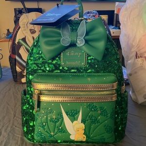 Disney Loungefly Tinkerbell Sequins Backpack